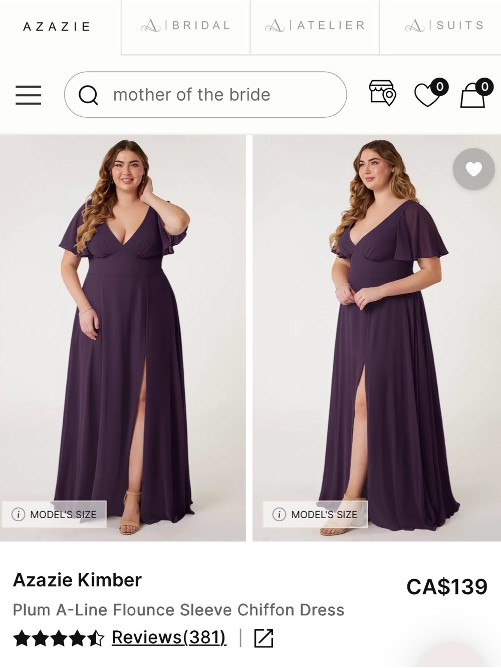 Azazie wedding guest dress
